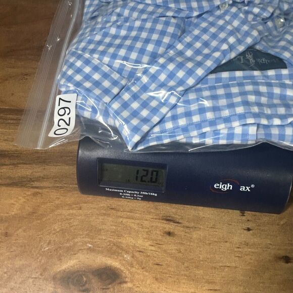 Ralph Lauren 5XB Polo Blue and White Shirt Pink Pony Big and Tall "Big" Button - Picture 14 of 14